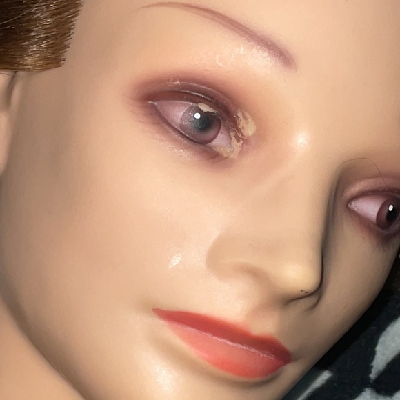 Vintage Pivot Point Viola Cosmetic Styling  Practice Head Model Brown Chilu Hair - Picture 5 of 14